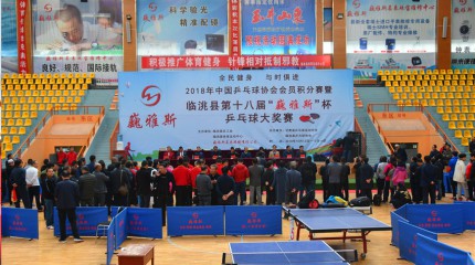  2018年中國乒乓球協(xié)會(huì)會(huì)員積分賽暨臨洮縣第十八屆“巍雅斯”杯乒乓球大獎(jiǎng)賽開幕